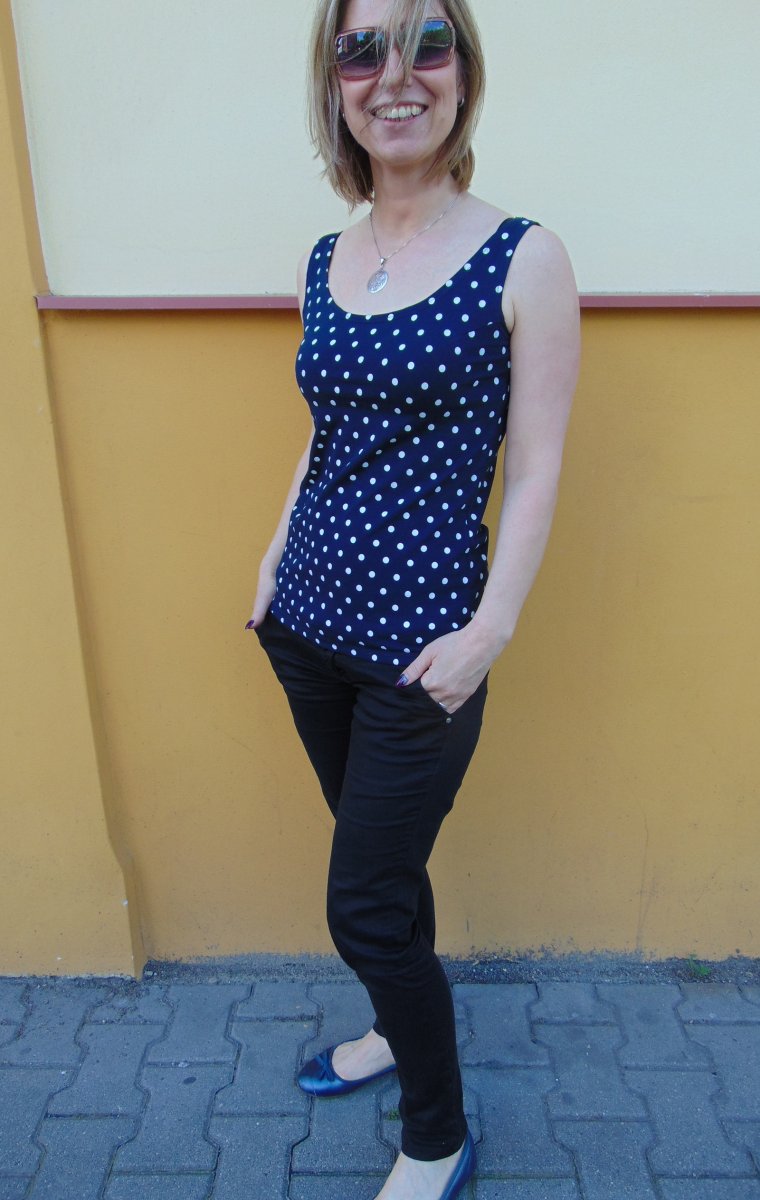 Top puntíky XS - XXXL