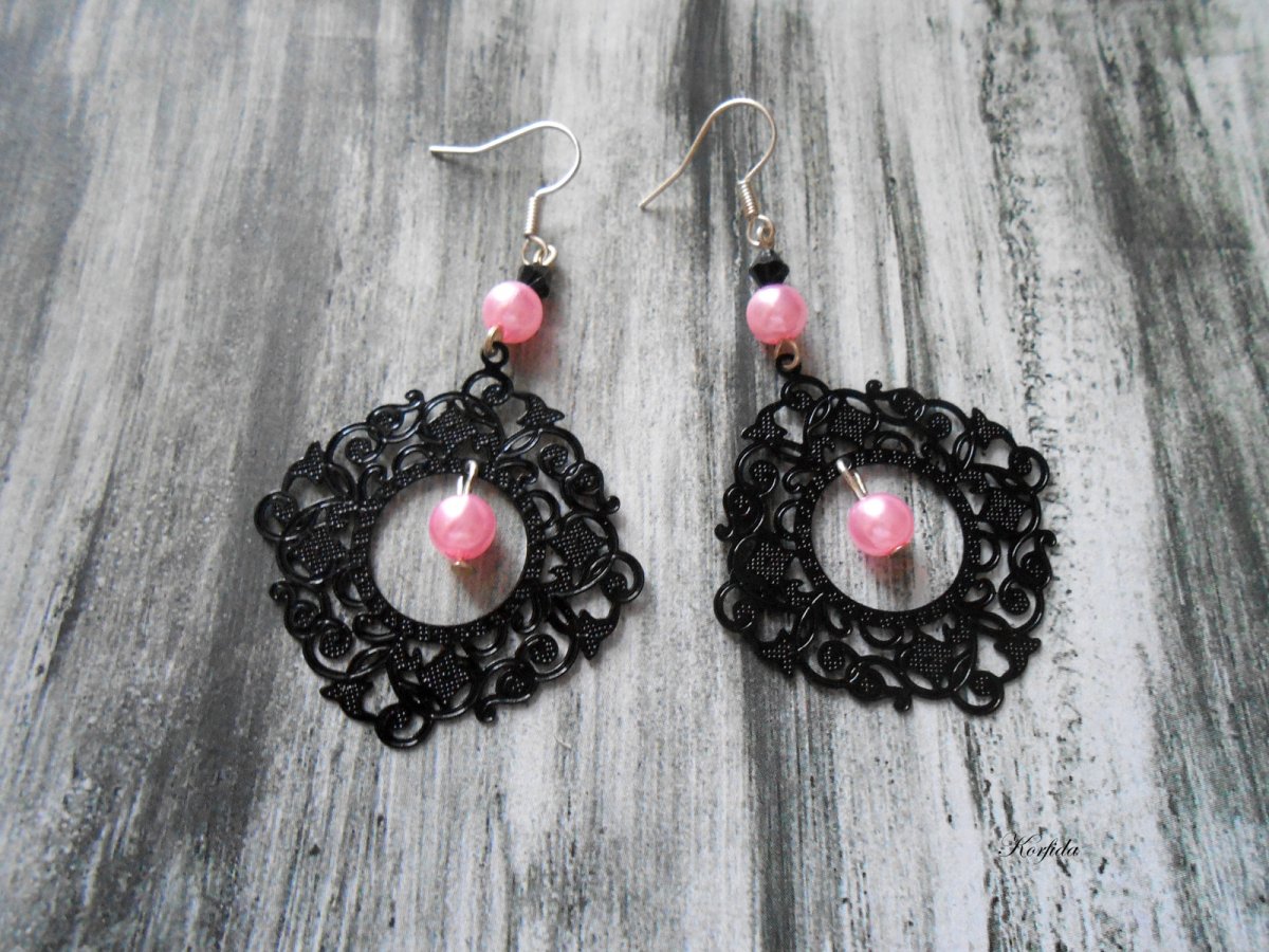 Náušnice černé (478/16)