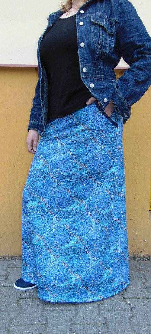 DLOUHÁ SUKNĚ MANDALY S - XXL