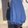 Dlouhá sukně džinová antracitová