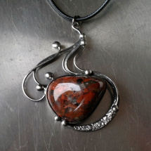 Náhrdelník On Wave  (jaspis)