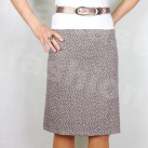 Sukně šedo-béžový puntík vz.512