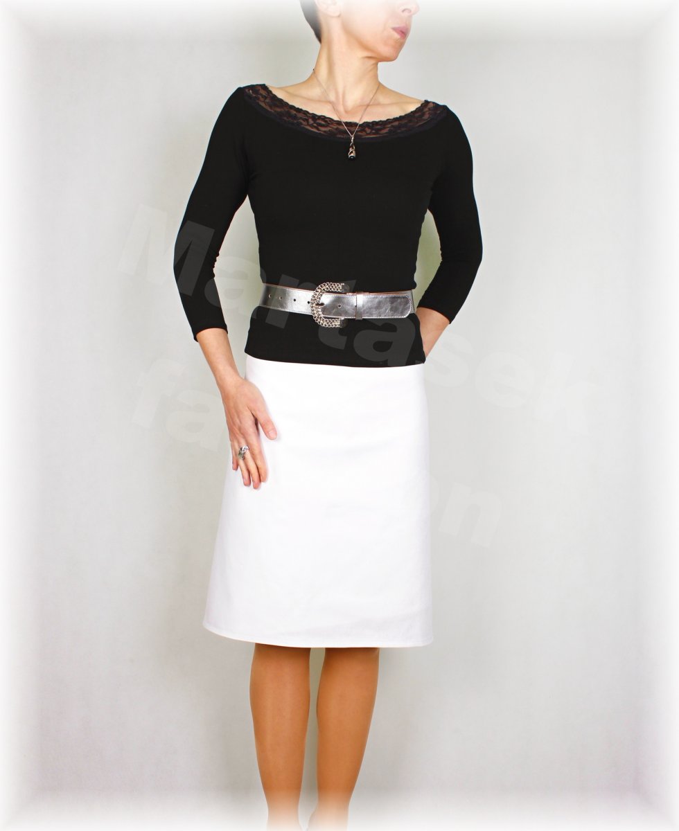 Sukně z bílé rifloviny vz.513