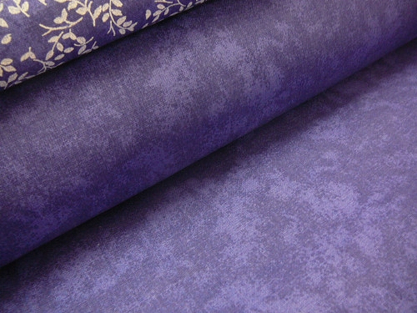 Bavlněná látka - metráž - tm.modrý mramor - š. 140 cm