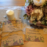 Svatební oznámení Kraft Flowers