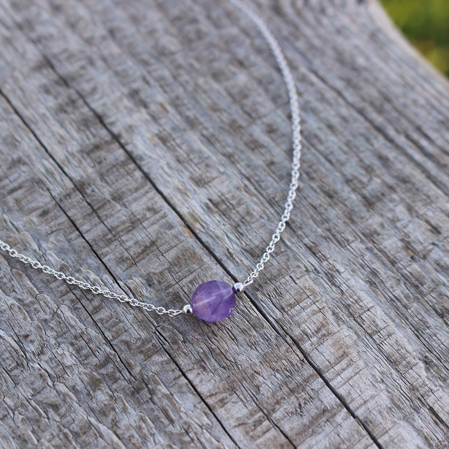 Gemia • ametyst, nerez. ocel