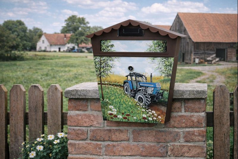 Ručně malovaná poštovní schránka – originální dekorace pro každý dům či statek