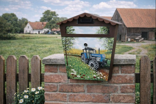 Ručně malovaná poštovní schránka – originální dekorace pro každý dům či statek