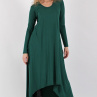 Zelené šaty se zvonovou sukní