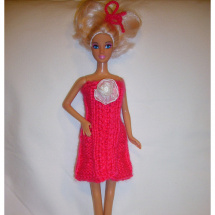 Barbie - šatičky barva melounová (20_16)