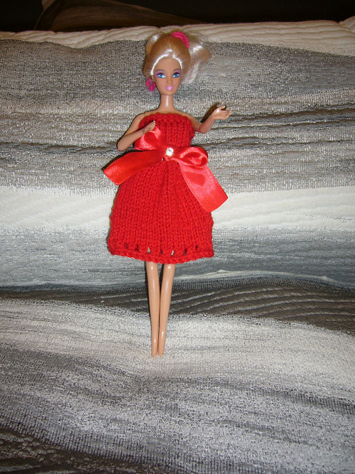 Barbie - červené šatičky (20_2)