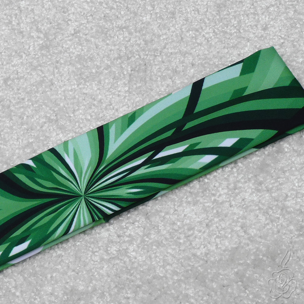 Zelená elastická čelenka - Kaleidoskop
