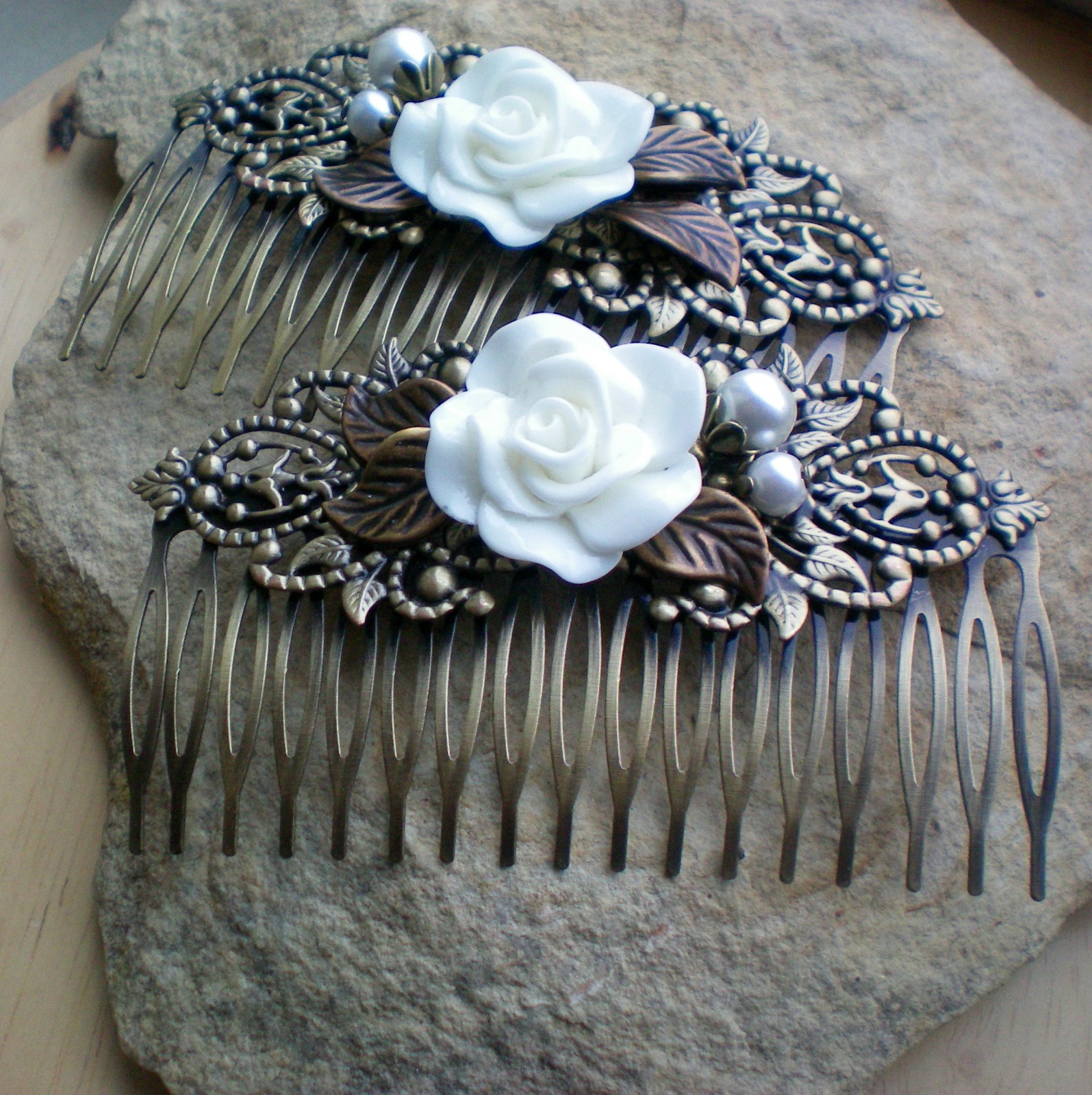 Královna květin - hřeben do vlasů - 1 kus