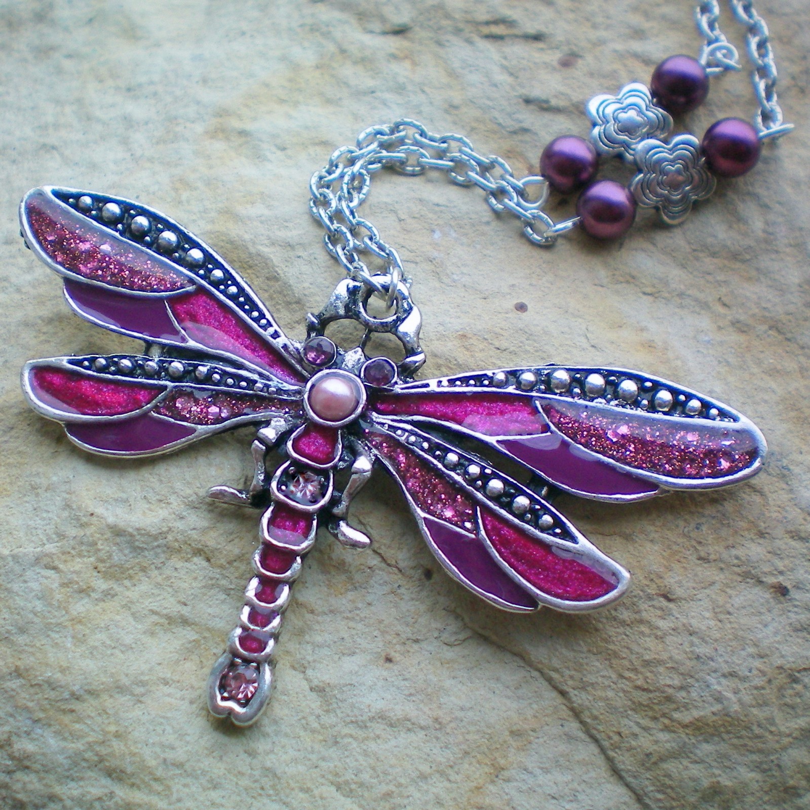 Luxusní vážka - náhrdelník