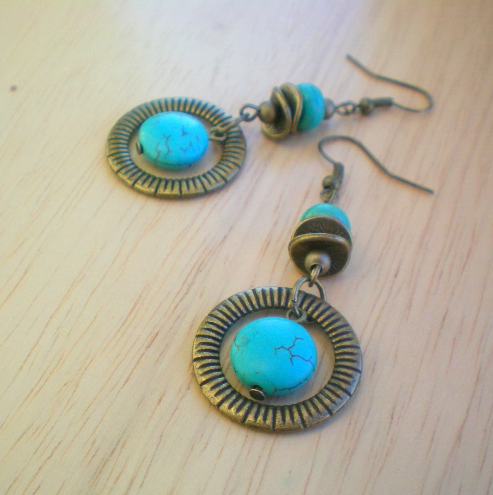 Náušnice s tyrkenitem