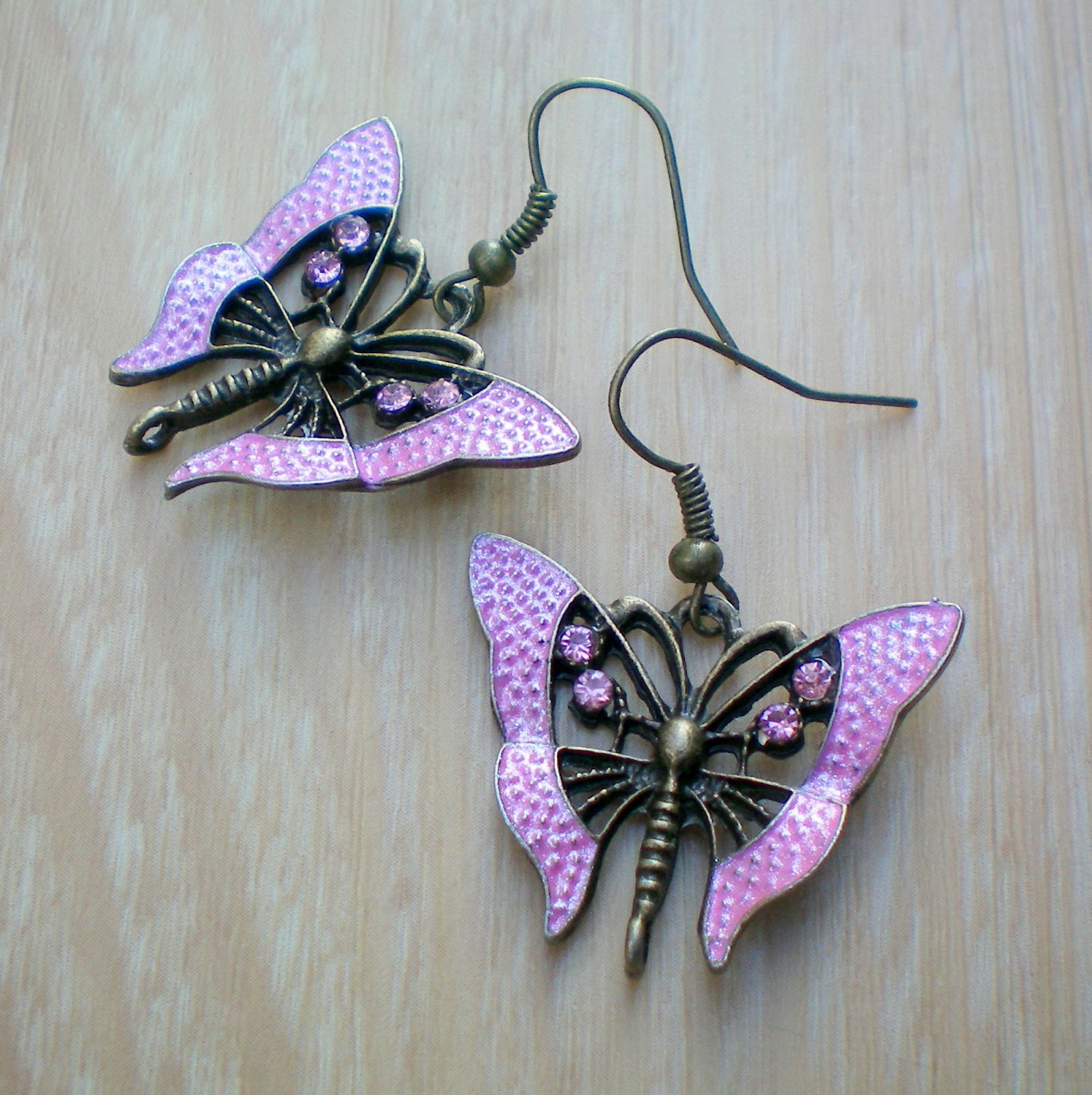 Motýli -  náušnice