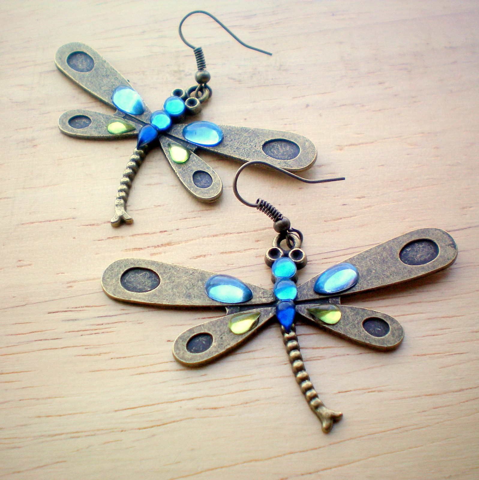 Maxi náušnice s vážkou