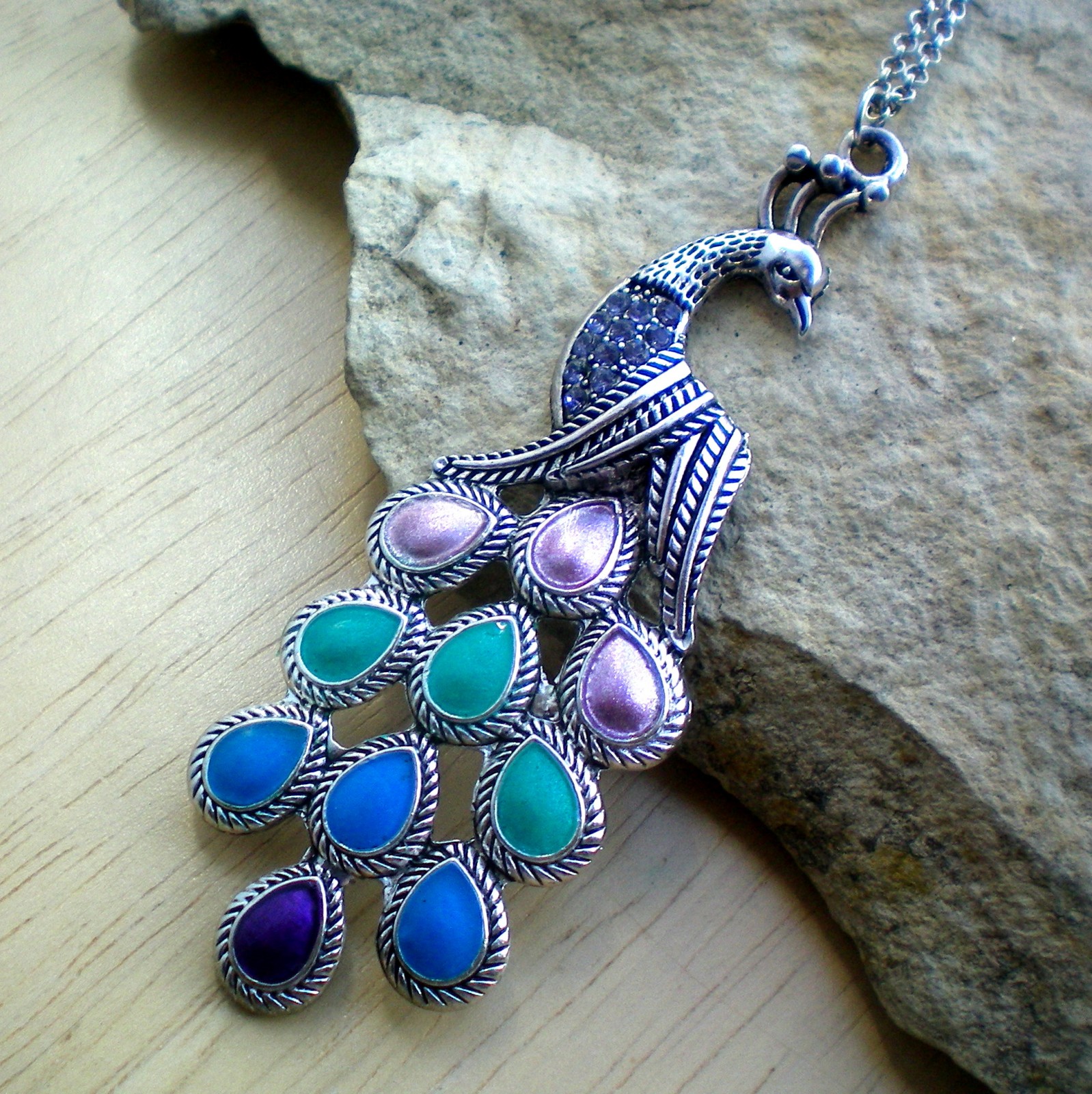 Pyšný jako páv  - náhrdelník