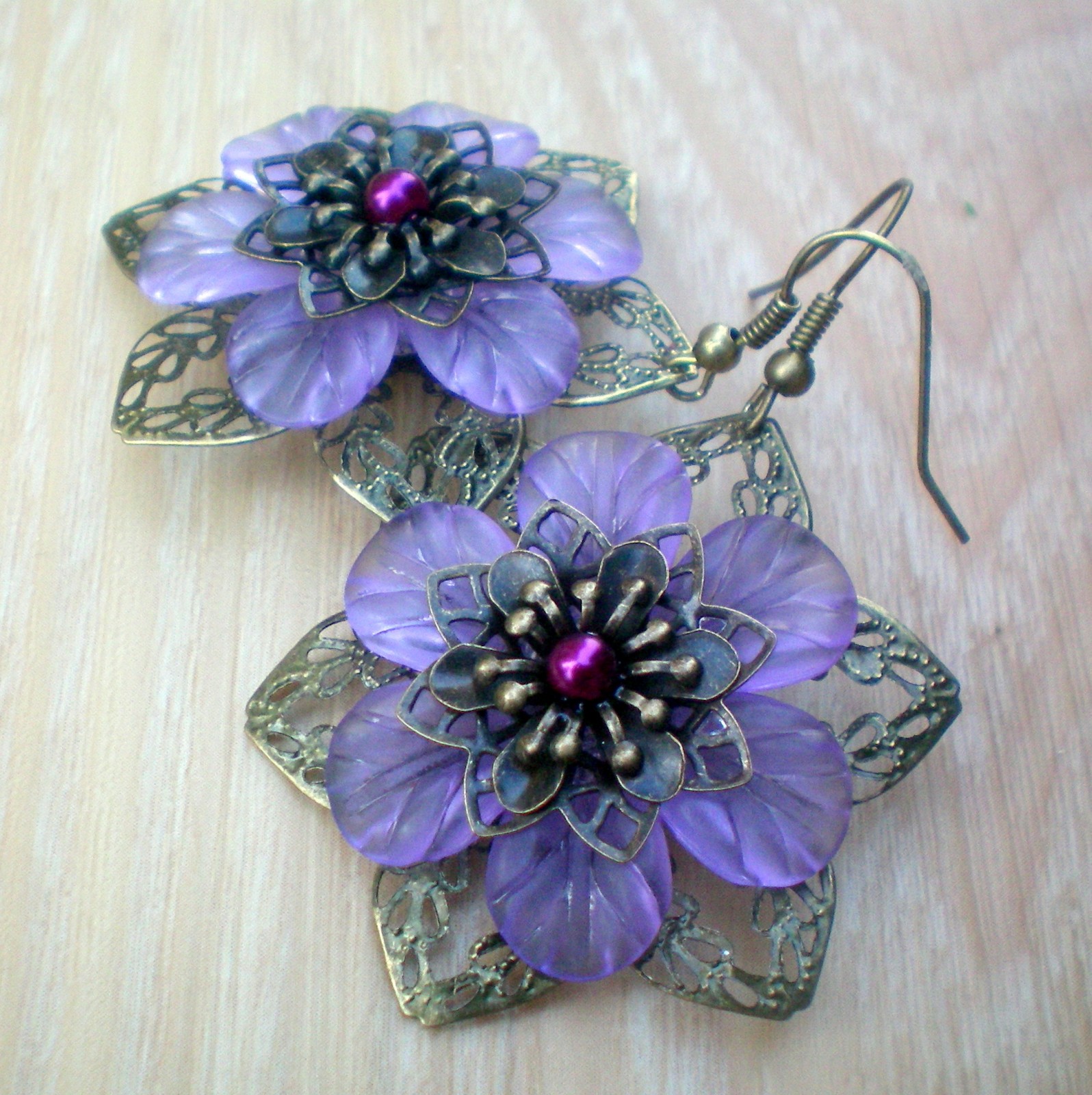 Kvetoucí filigrán - romantické náušnice