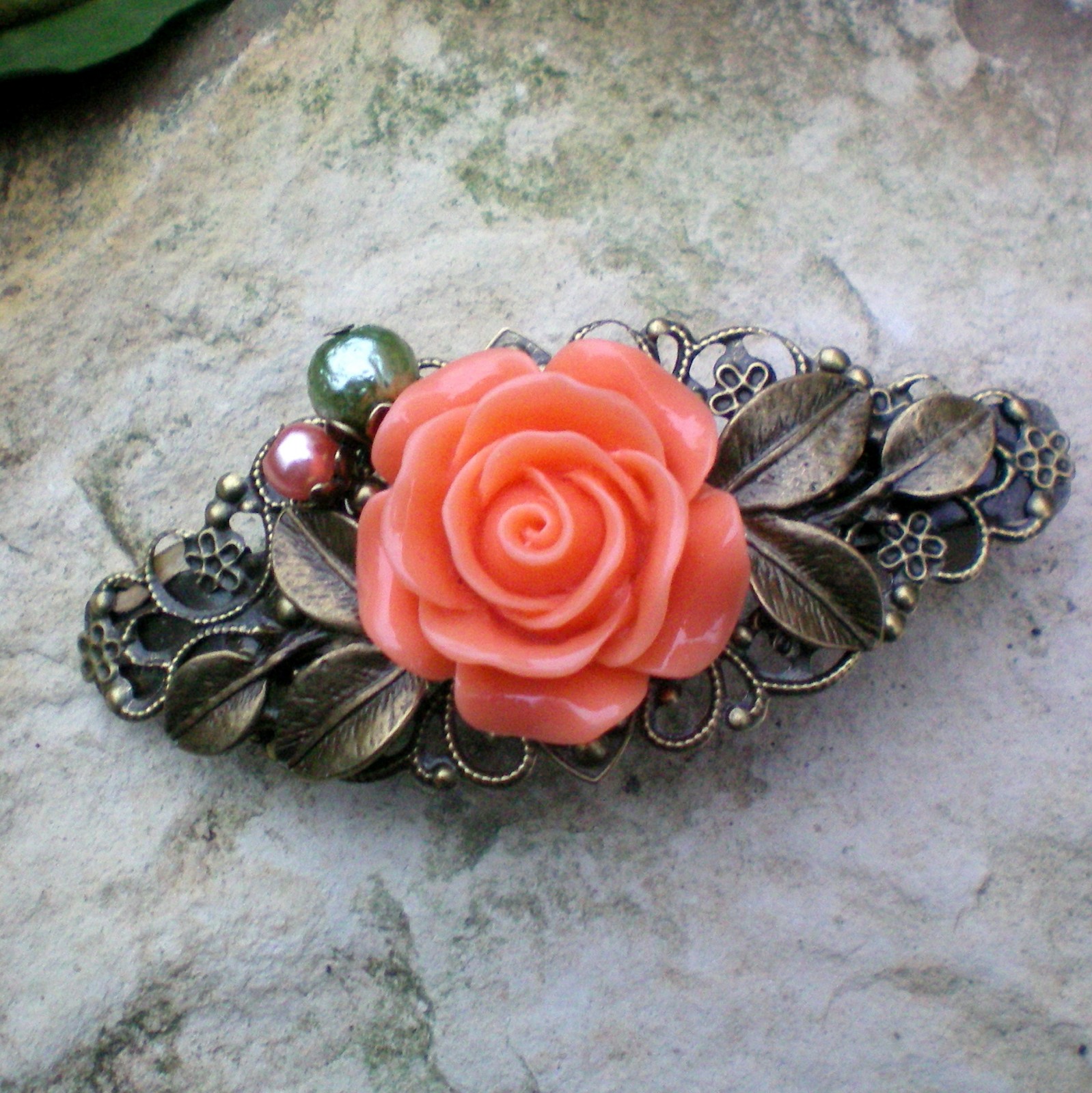 Královna květin - spona do vlasů