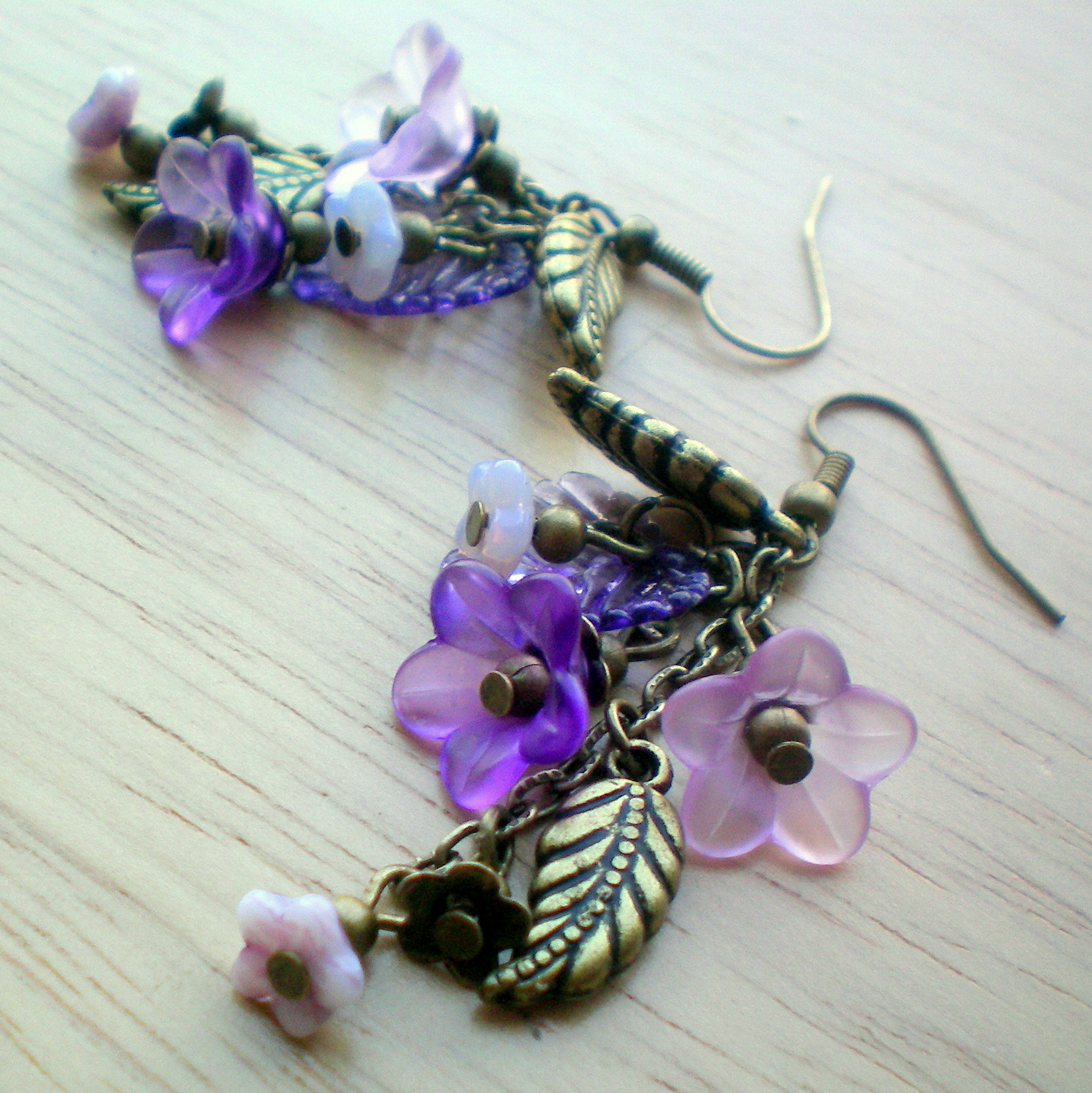 Mateřídouška - náušnice 