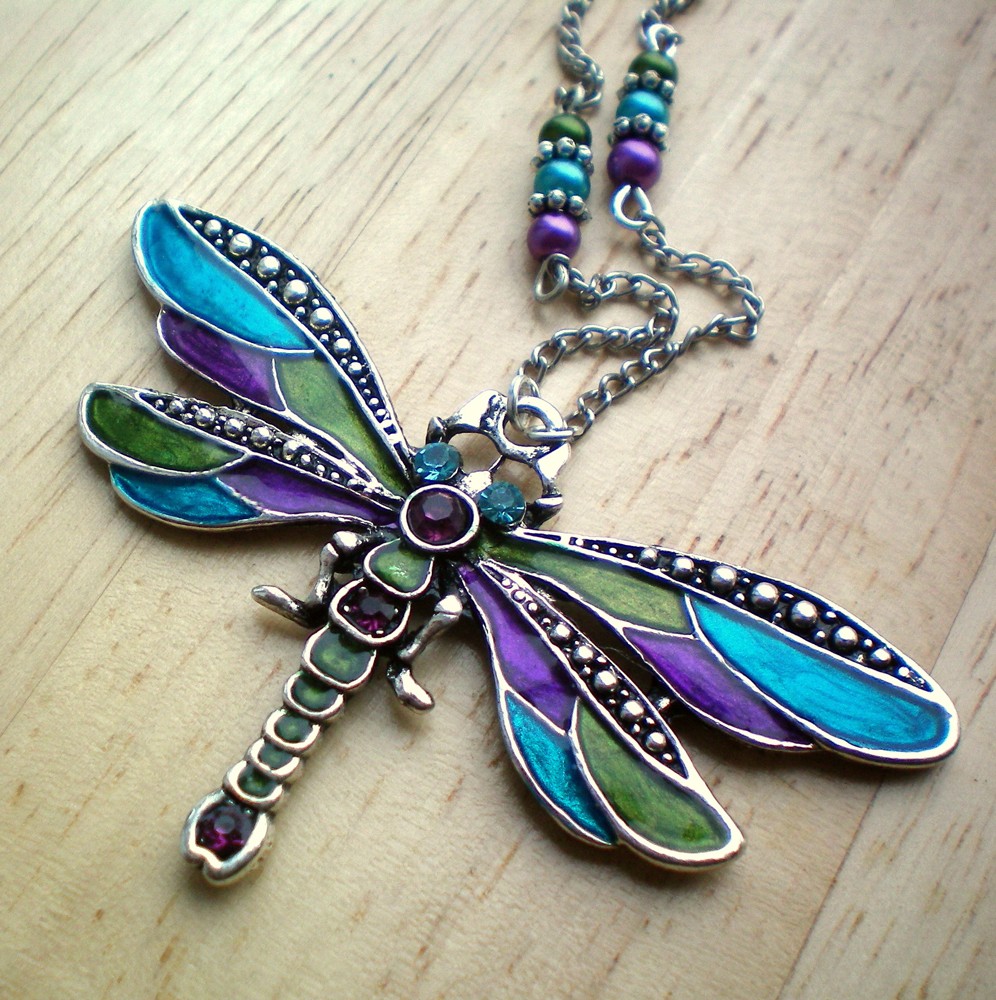 Luxusní vážka náhrdelník