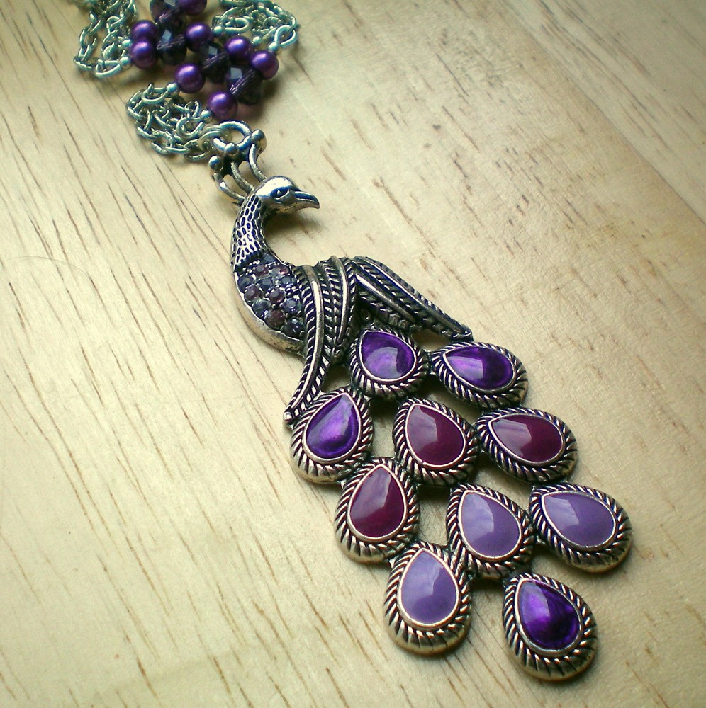 Pyšný jako páv  - náhrdelník