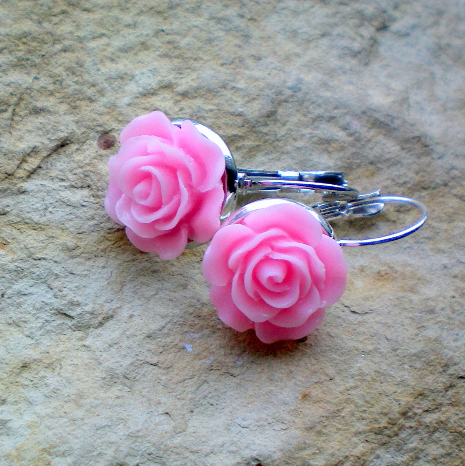 Náušnice s růží