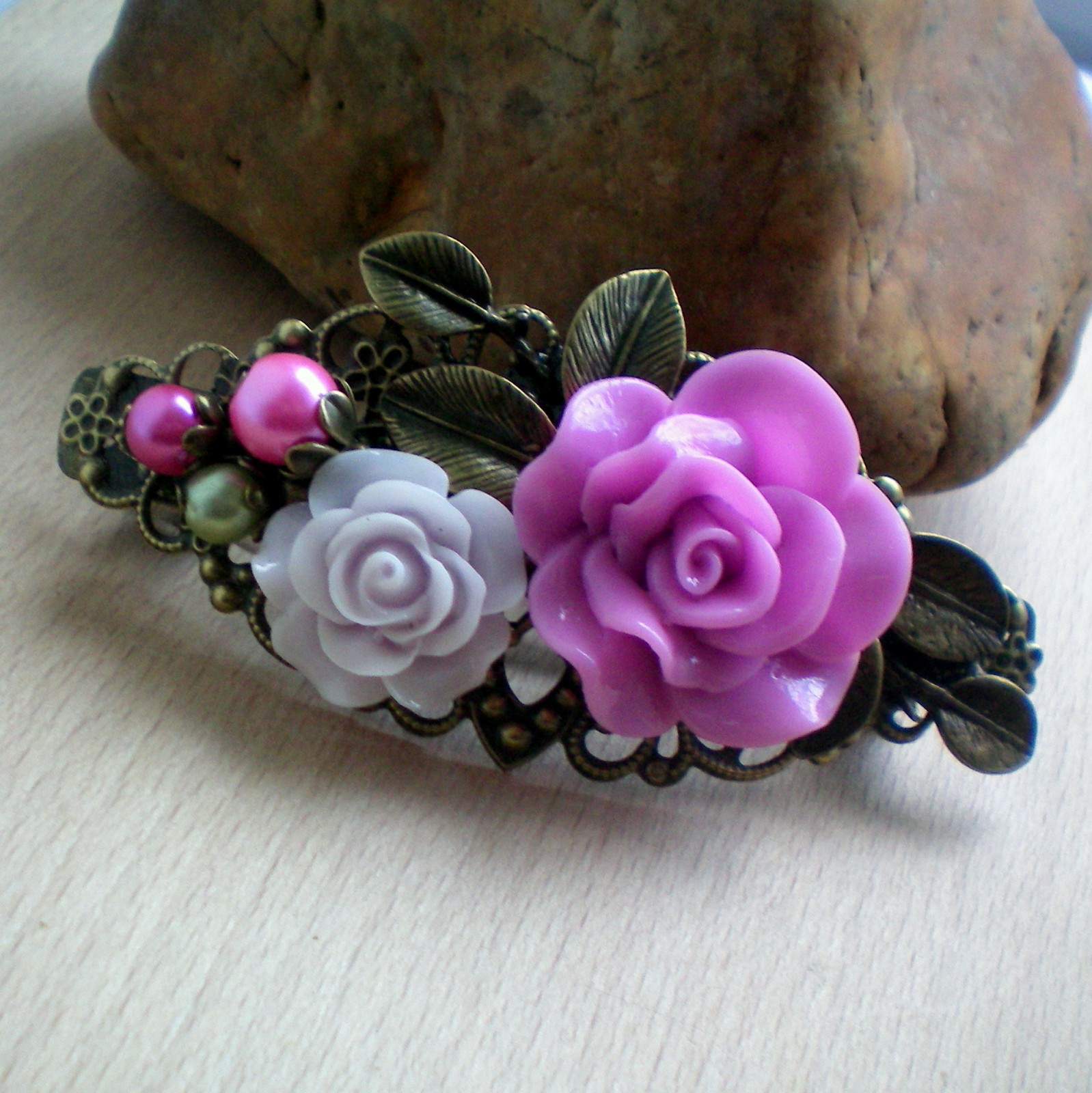 Královna květin - spona do vlasů