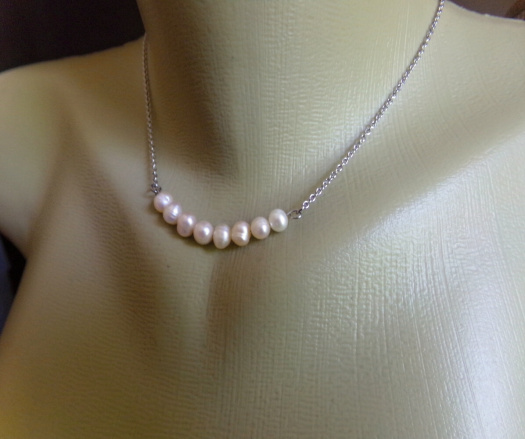 Náhrdelník - Krása bílých perliček