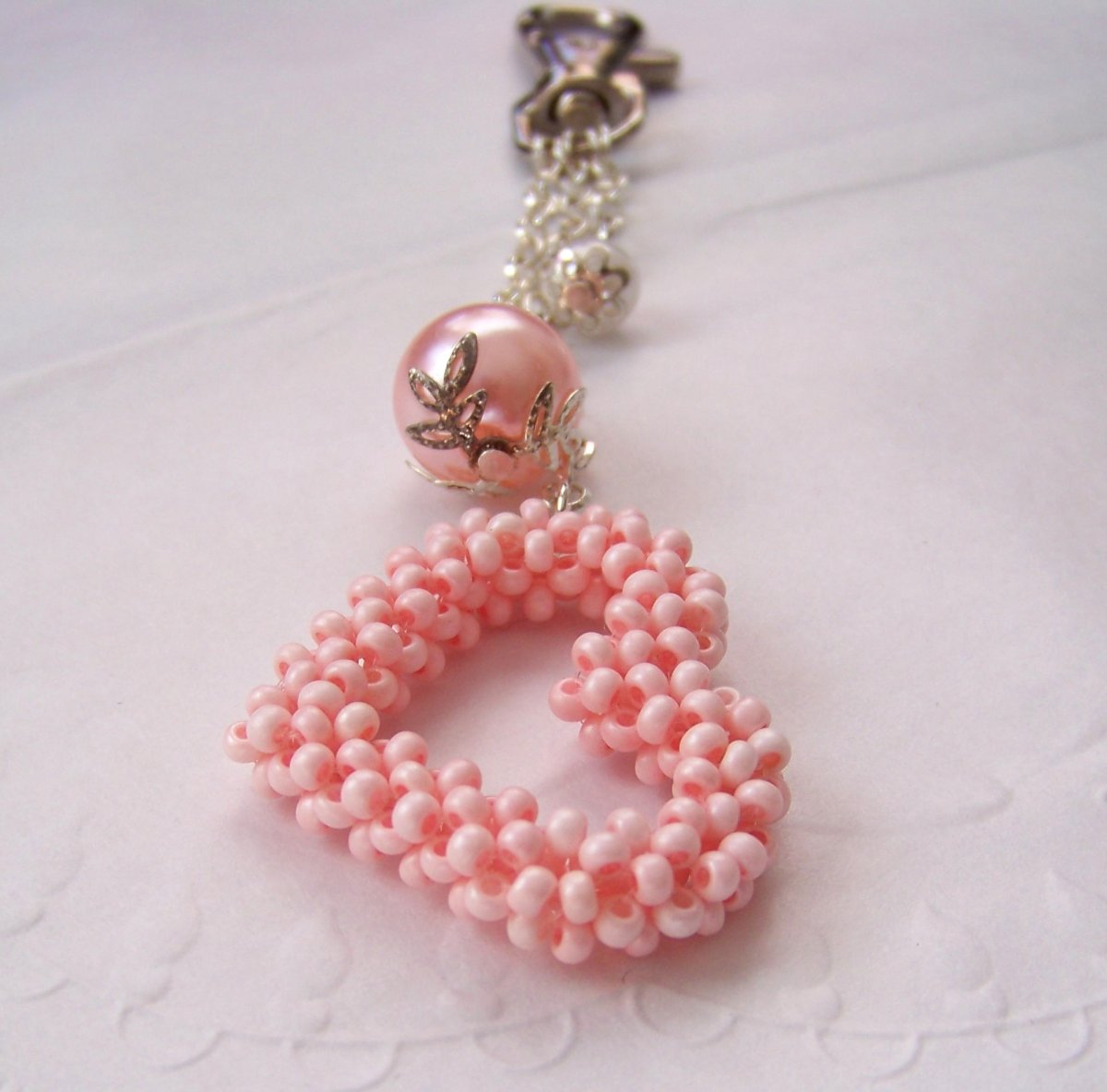 Mít velké srdce pořád u sebe - přívěšek na kabelku