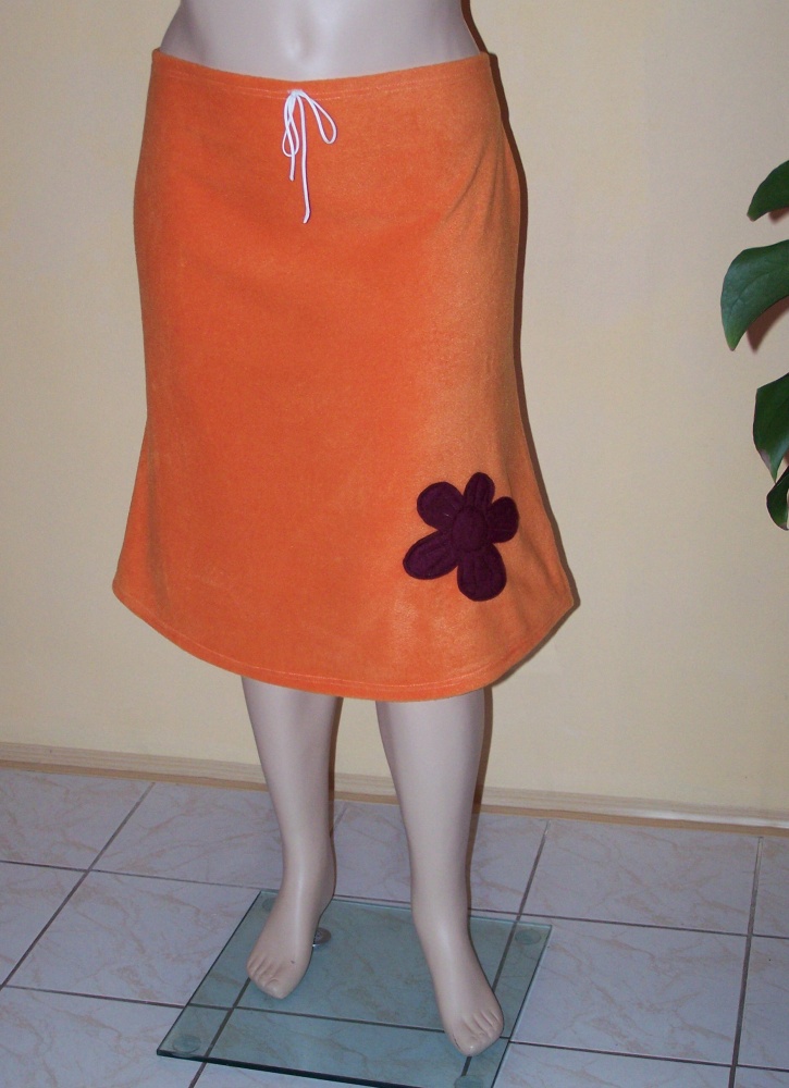 Fleecová sukně ,,Wine Flower