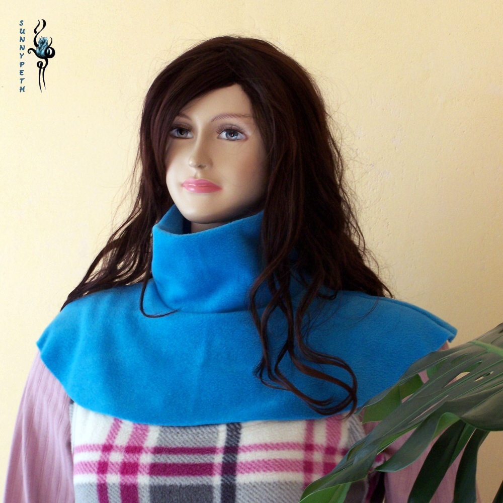 Nákrčník s rolákem-modrý