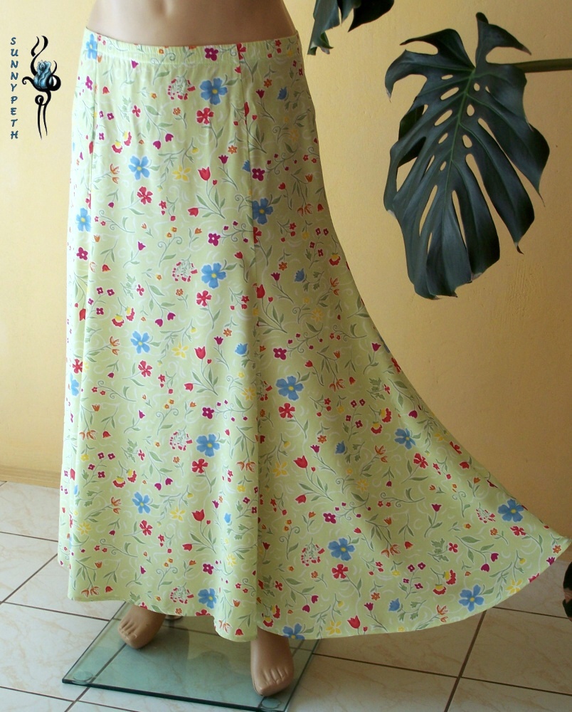 Šestidílná sukně ,,The Flowers&Green Romance