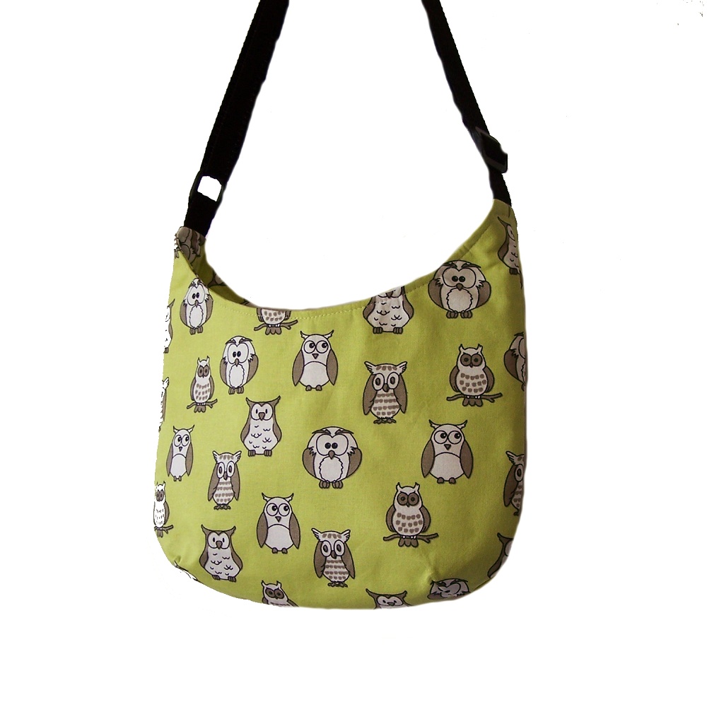 Taška sova zelená