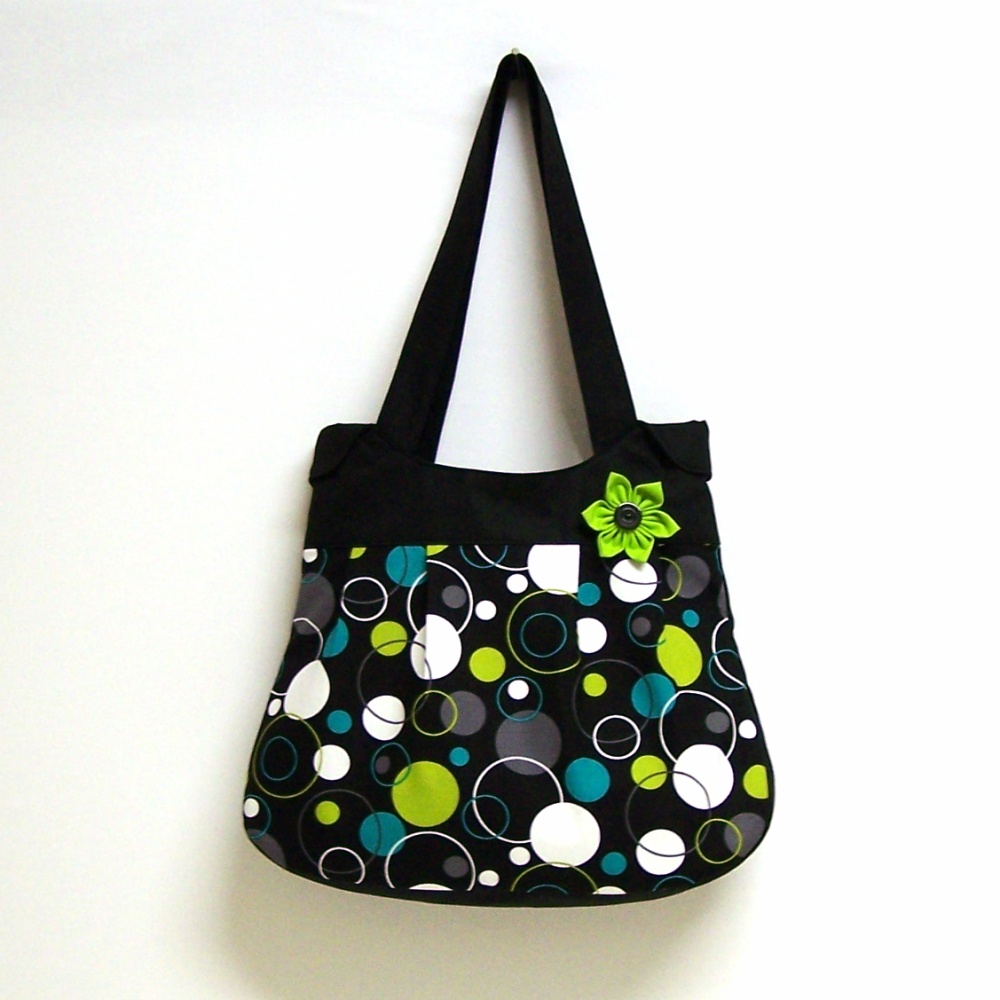 Kabelka retro - zadní strana černá 