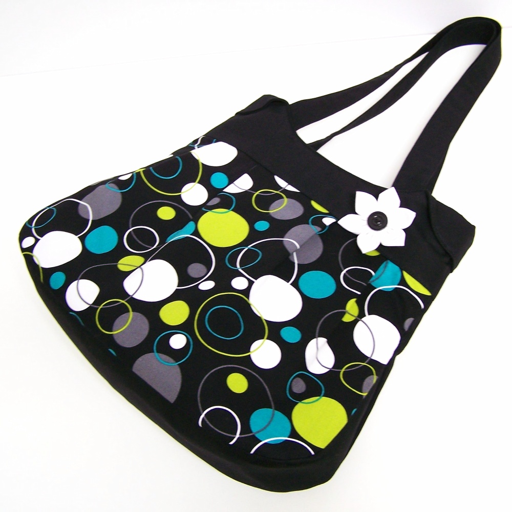 Kabelka retro - zadní strana černá