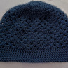Čepice háčkovaná modrá 25/25