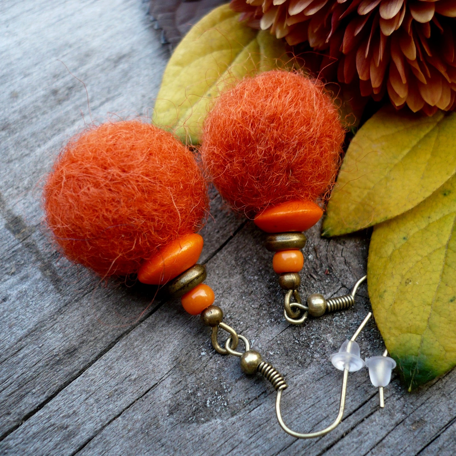 Oranžové plstěnky