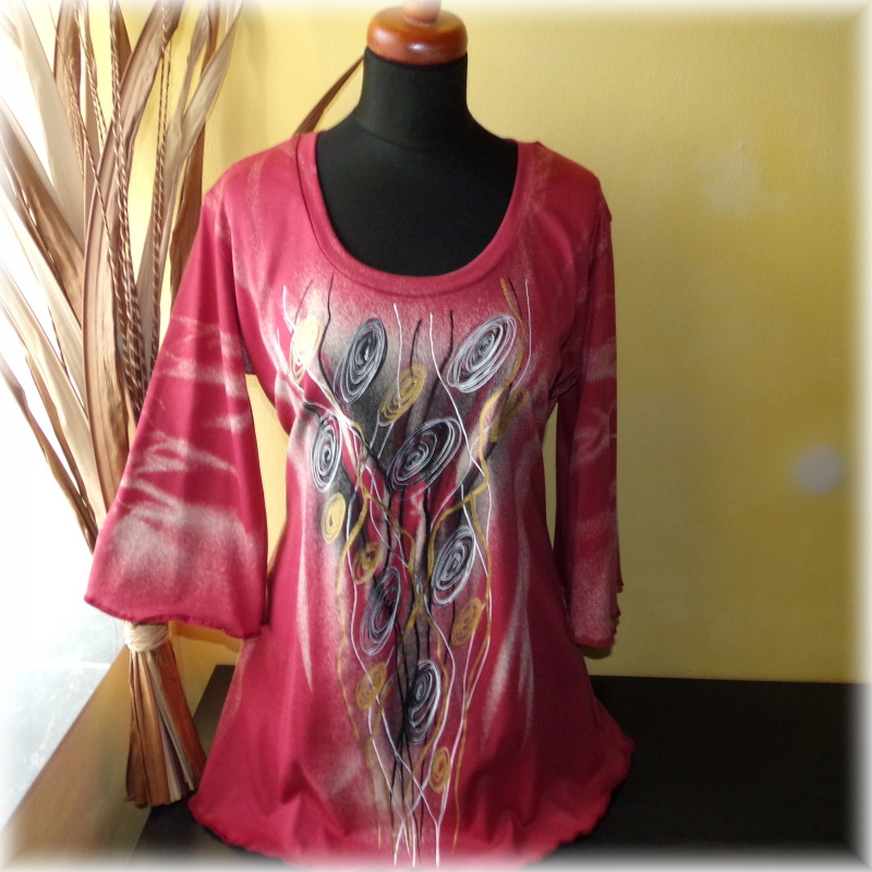 Tunika malovaná,XL,XXL