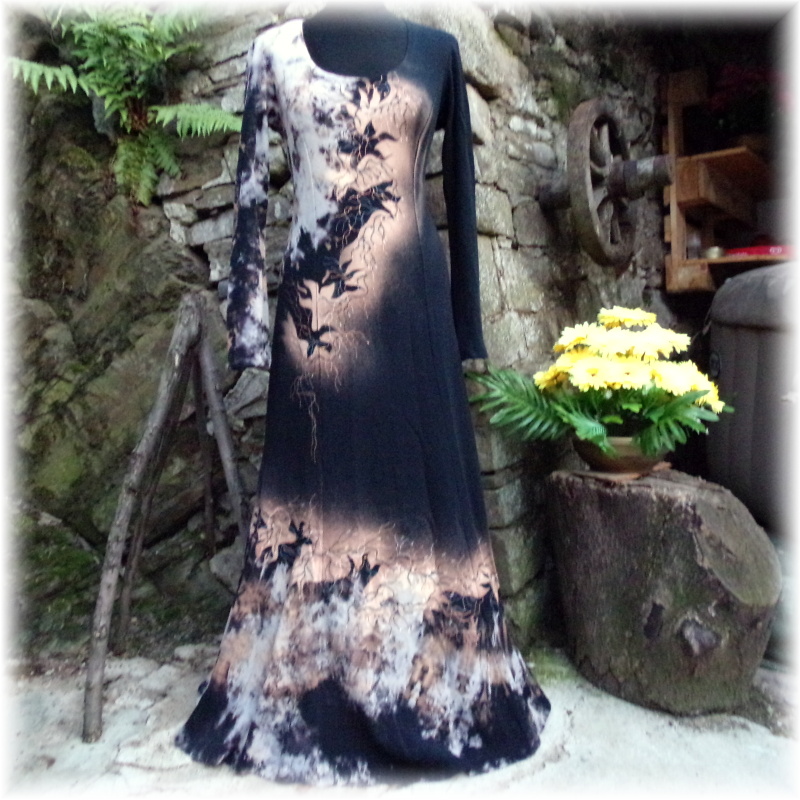 Šaty malované,vel.L-XL