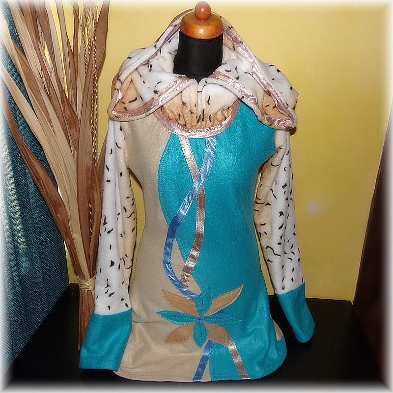 VÁNOČNÍ AKCE-Mikina teplá,aplikace,micro+coral fleece-S,M