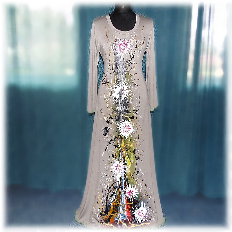 Šaty malované,L,XL