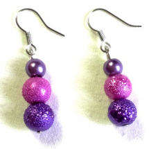 Luxusní fialovo/růžové perly
