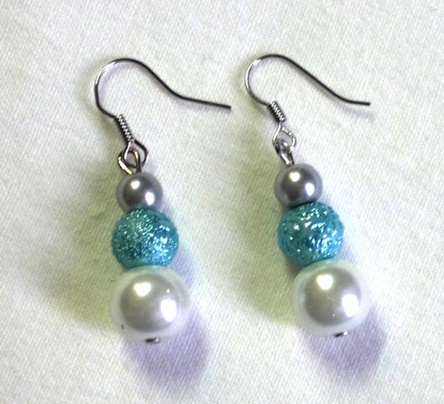 Jemné modré luxusní perly