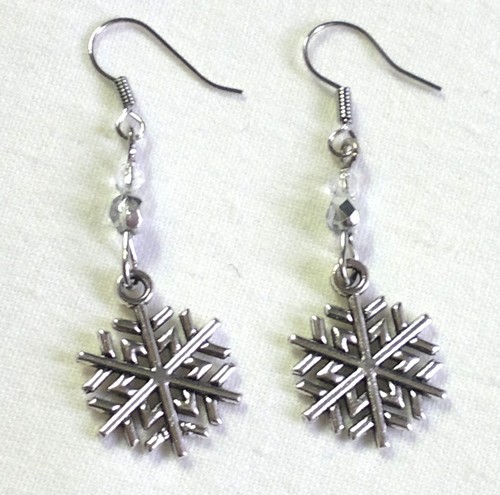 Sněhové vločky - náušky