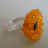 Oranžová kytička prsten