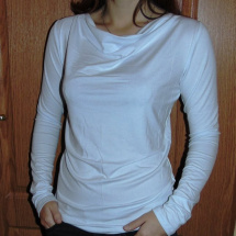 Tričko s vodou - barva bílá (viskóza)