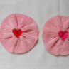 Pletené ozdoby průměr 8,5 cm