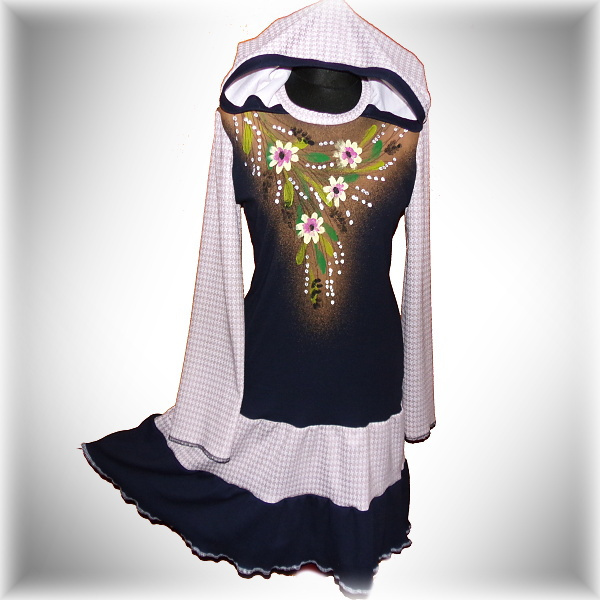 Šaty s kapucí,XL,XXL